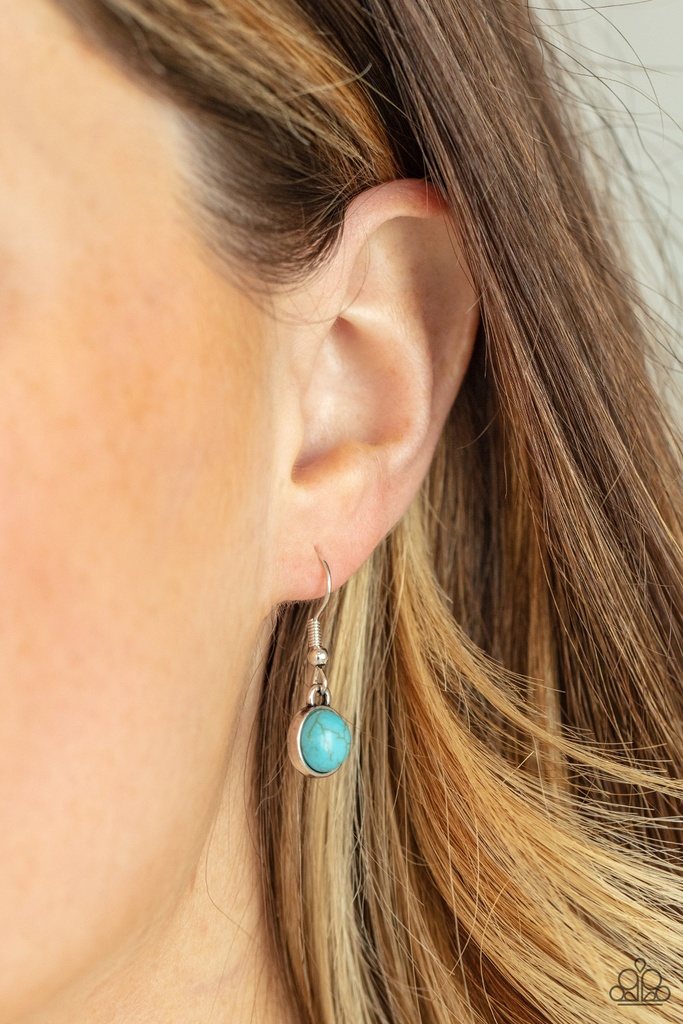 Heavenly Teardrops - Blue Turquoise Delicate Southwestern Necklace