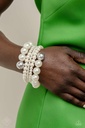 Big Pearl Jewelry Set with Crystals in Silver - Fashion Fix - Ballerina