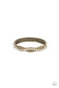 Brass Hinged Bracelet with Crystals - Empire Envy