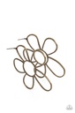 Brass Flower Post Earrings - Rustic Rarity