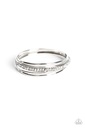 Smokey and Hematite Crystals Silver Bangle Bracelet Set - Prismatic Pizazz