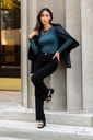 Statement Curved Bib Necklace with Smoky Gems - Perceptive