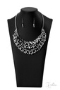 Statement Curved Bib Necklace with Smoky Gems - Perceptive