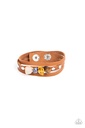Leather Bracelet Wrap with Tiger's Eye, Citrine, Lapis Lazuli and Quartz Stones - Creek Cache
