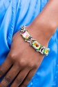 Oil Spill Jewelry Set in Silver with Crystals - Fashion Fix - Radiating Bow