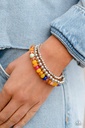 Star Jewelry Set in Silver with Multi Color Beads - Fashion Fix - Popstar Sensation