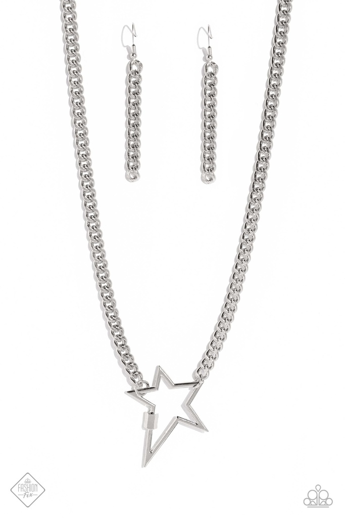 Star Jewelry Set in Silver with Multi Color Beads - Fashion Fix - Popstar Sensation