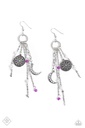 Sun and Moon Jewelry Set in Silver with Amethyst and Opalescent Crystals - Fashion Fix - Talented Explorer