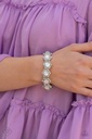 Opalescent Green Jewelry Set in Silver with Crystals - Fashion Fix - Summer Dream
