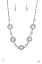 Opalescent Green Jewelry Set in Silver with Crystals - Fashion Fix - Summer Dream