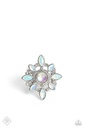 Opalescent Green Jewelry Set in Silver with Crystals - Fashion Fix - Summer Dream