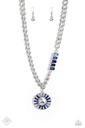 Blue Jewelry Set in Silver with Crystals - Fashion Fix - Talent Stacked