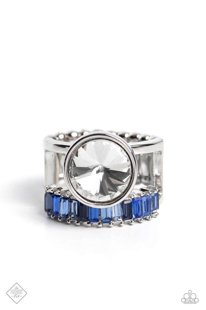 Blue Jewelry Set in Silver with Crystals - Fashion Fix - Talent Stacked