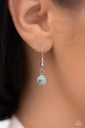 Earthy Blue Stone Jewelry Set in Silver with Brown Beads - Fashion Fix - Natural Rustic