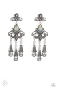 Earthy Blue Stone Jewelry Set in Silver with Brown Beads - Fashion Fix - Natural Rustic