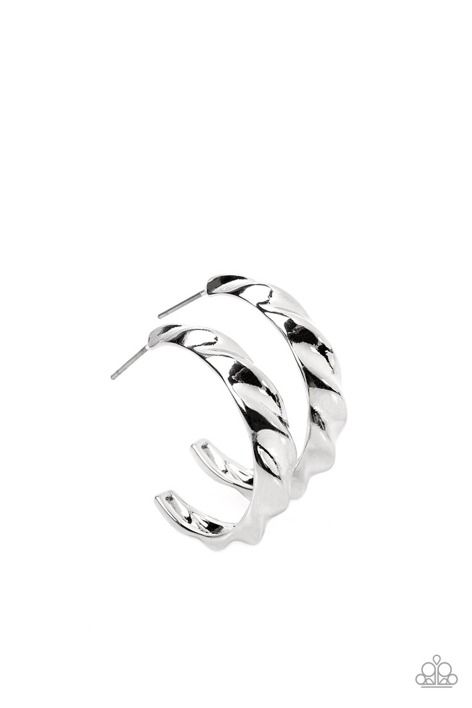 Medium Silver Hoop Earrings - HOOP it Up - Silver
