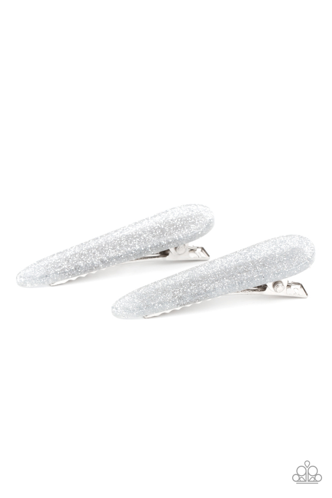 Sparkly Hair Clip in Silver Hair Accessory Set - Pretty in PATRIOT