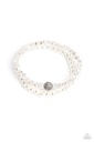 Baroque Pearls Bracelet White with Crystals - Countess Cutie