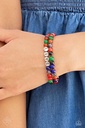 Dragonfly Earthy Stone Jewelry Set in Silver with Multi Color Beads - Fashion Fix - Need for Beads
