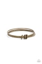 Brass Bangle Bracelet Trio Thin Bands - Bauble Bash