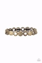 Thin Brass Bracelet Hammered Metal Stretchy - Metro Metalsmith