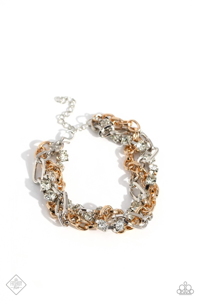 Multi Metal Chain Jewelry Set - Fashion Fix - Two-Toned