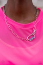 Blue and White Crystal Jewelry Set in Silver - Fashion Fix - String