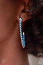 Blue and White Crystal Jewelry Set in Silver - Fashion Fix - String