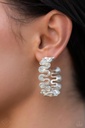 Pearlescent Ribbon Jewelry Set with Crystals - Fashion Fix - Pleated Ruffles