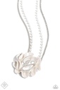Pearlescent Ribbon Jewelry Set with Crystals - Fashion Fix - Pleated Ruffles