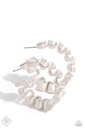 Pearlescent Ribbon Jewelry Set with Crystals - Fashion Fix - Pleated Ruffles