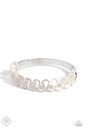 Pearlescent Ribbon Jewelry Set with Crystals - Fashion Fix - Pleated Ruffles