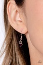 Curved Bar Necklace with Purple Crystals - Bejeweled Baroness