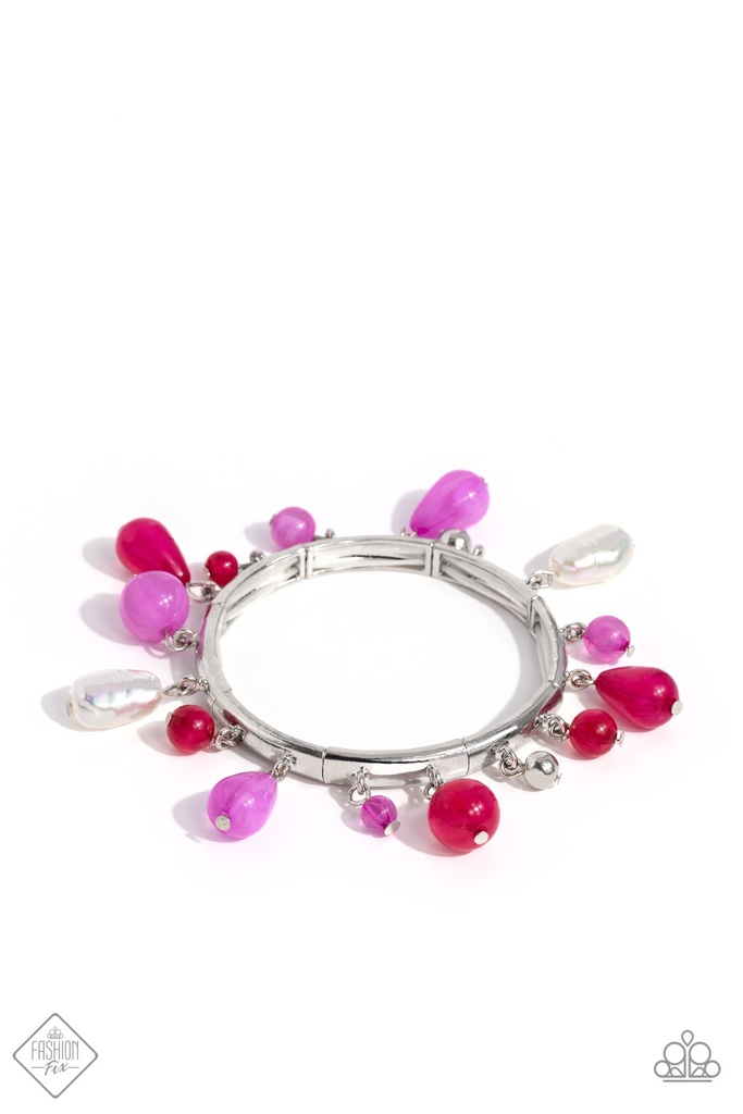 Orchid and Magenta Petals Jewelry Set with Baroque Pearls - Fashion Fix - Lush Layers