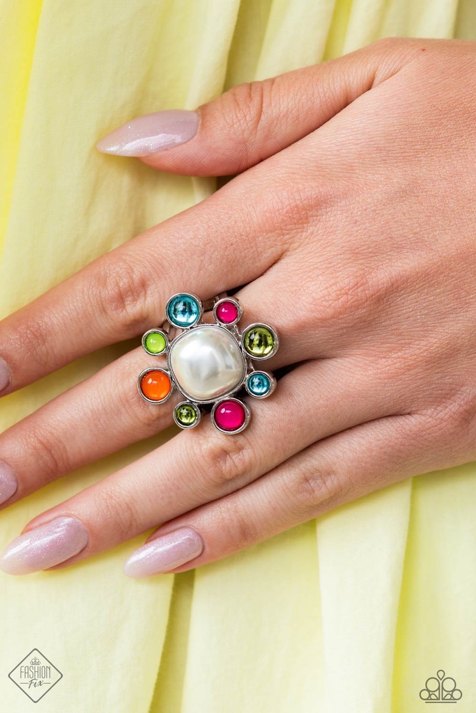 Glass, Multi Color Spheres Jewelry Set with Pearls - Fashion Fix - Collector