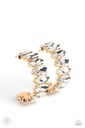Statement Crystal Hoop Earrings in Gold - Priceless Pairing