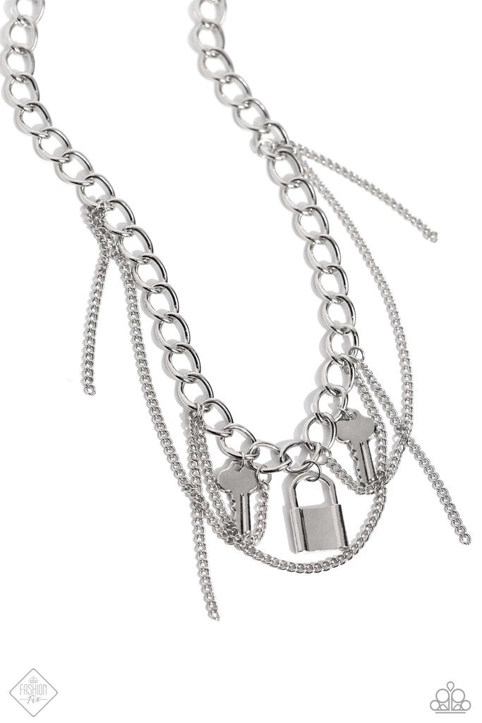 Edgy Lock and Key Grunge Jewelry Set - Fashion Fix - Lock and Key