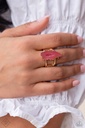 Earthy Jewelry Set in Gold with Crystals - Fashion Fix - Geode Mineral