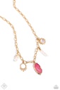 Earthy Jewelry Set in Gold with Crystals - Fashion Fix - Geode Mineral