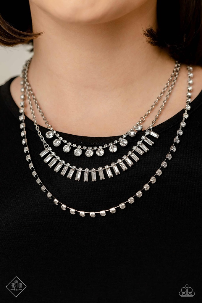 Layered Crystal Jewelry Set in Silver - Fashion Fix - Stardust Twinkle