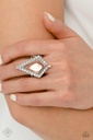 Peach Jewelry Set with Crystals in Silver - Fashion Fix - Stylish Showroom