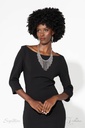 Statement Bib Necklace with Crystal Beads Fringe Jaw-Dropping Zi Necklace - The Stephanie