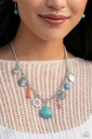 Natural Stone Charm Jewelry Set Turquoise Earthy and Ocean Theme - Fashion Fix - Desert Ambiance