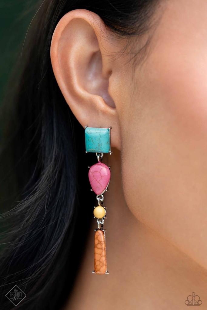 Natural Stone Charm Jewelry Set Turquoise Earthy and Ocean Theme - Fashion Fix - Desert Ambiance