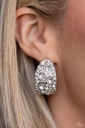 Chain Jewelry Set with White Crystals and Opalescent Gem - Fashion Fix - Fiercely Independent
