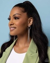 Statement Long Post Earrings with Crystal Fringe - Elongated Effervescence