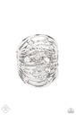 Radiantly Rising - White Silver Ring