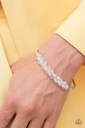 Silver Jewelry Set with Crystals and Clear Beads - Bubble