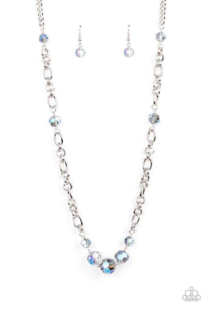 Prismatic Pick Me Up - Multi Blue Necklace