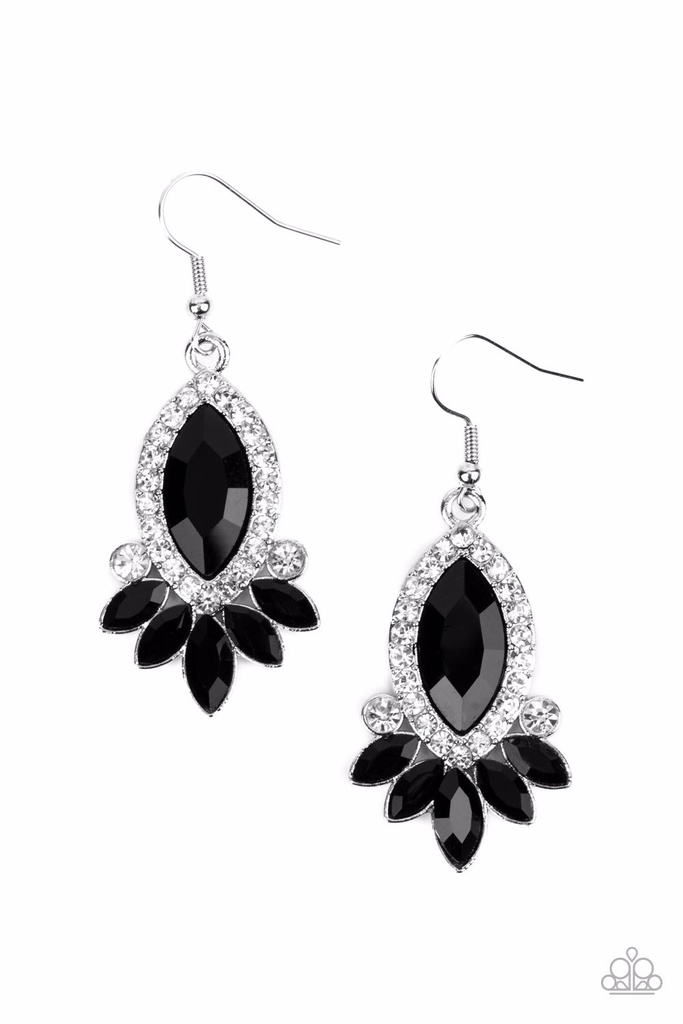 Prismatic Parade - Black Earrings